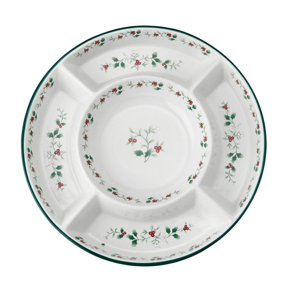 Winterberry® Chip and Dip 5 Section Platter