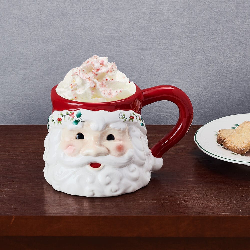Winterberry® Santa Figural Mug