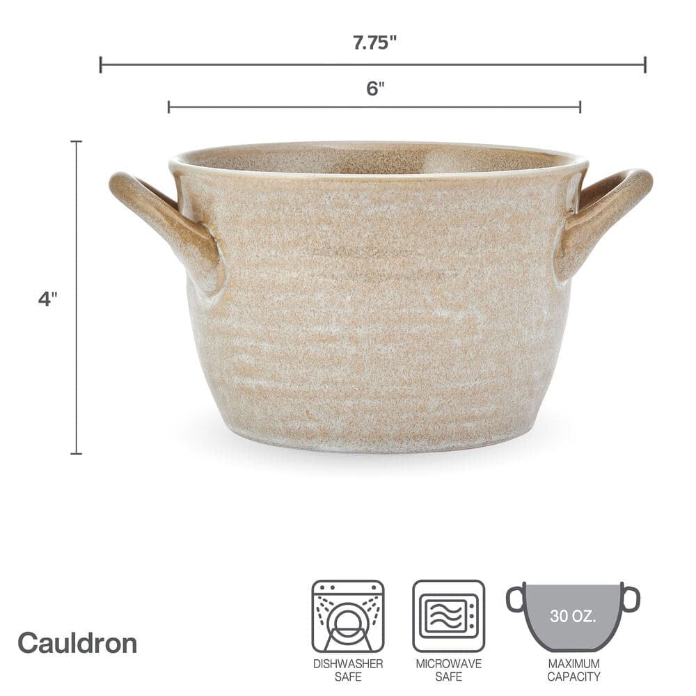 Cauldron Double Handle Set of 6 Soup Bowls