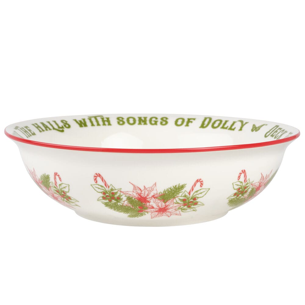 Dolly Parton Deck the Halls Serve Bowl