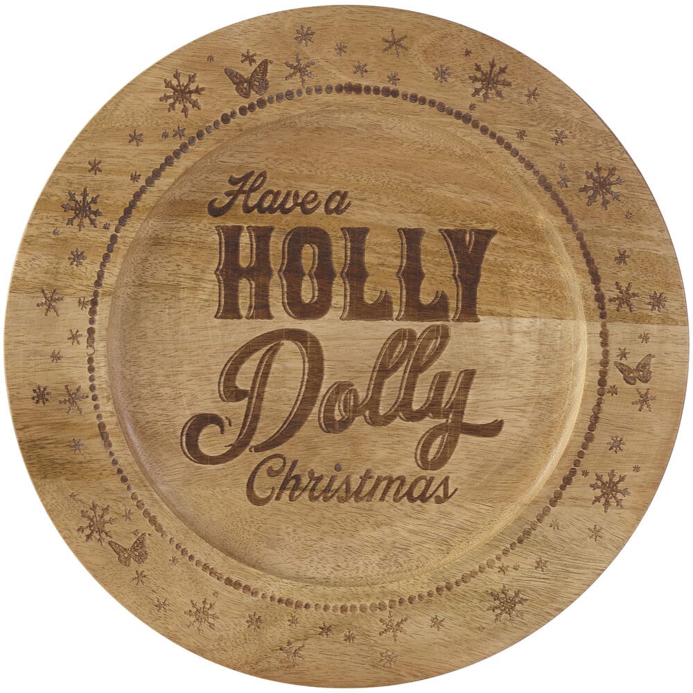 Dolly Parton Set of 2 Holly Dolly Wood Chargers