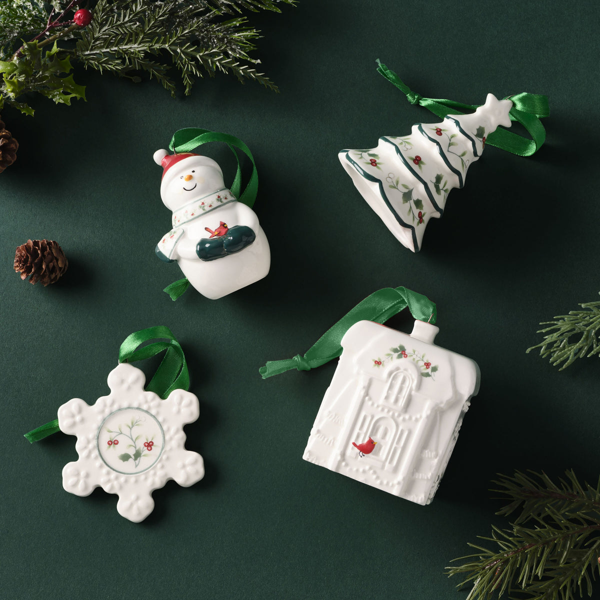Winterberry® Set of 4 Ornaments