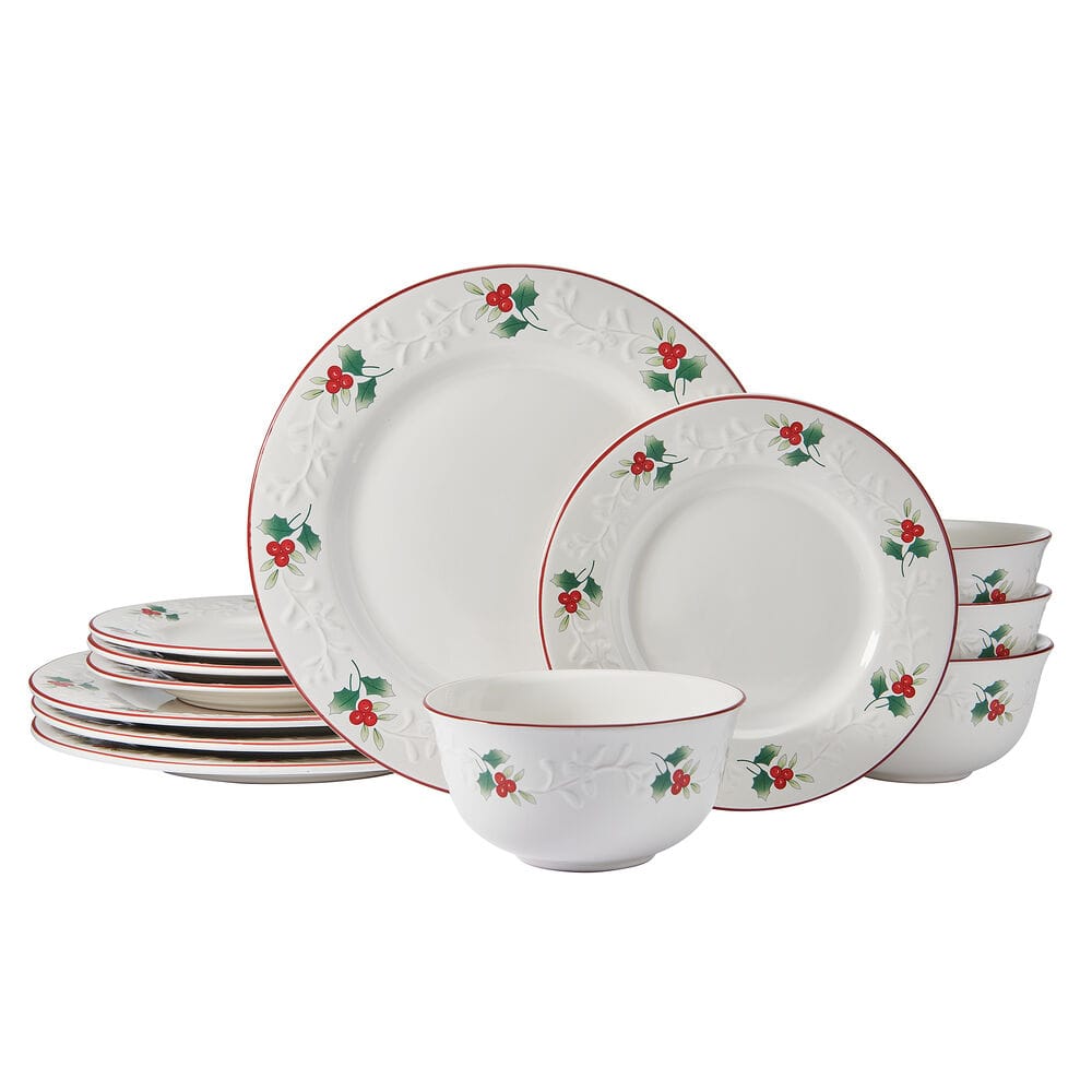 Winterberry® Charm 12 Piece Dinnerware Set, Service for 4