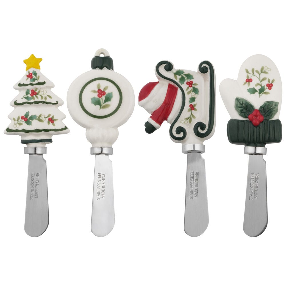 Winterberry® Set of 4 Figural Spreaders