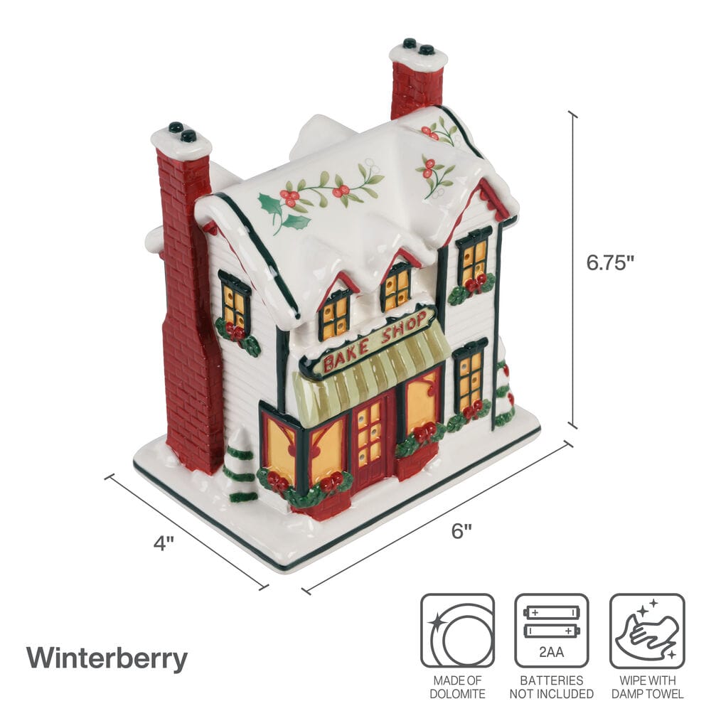 Winterberry® Village Bakery with LED Light