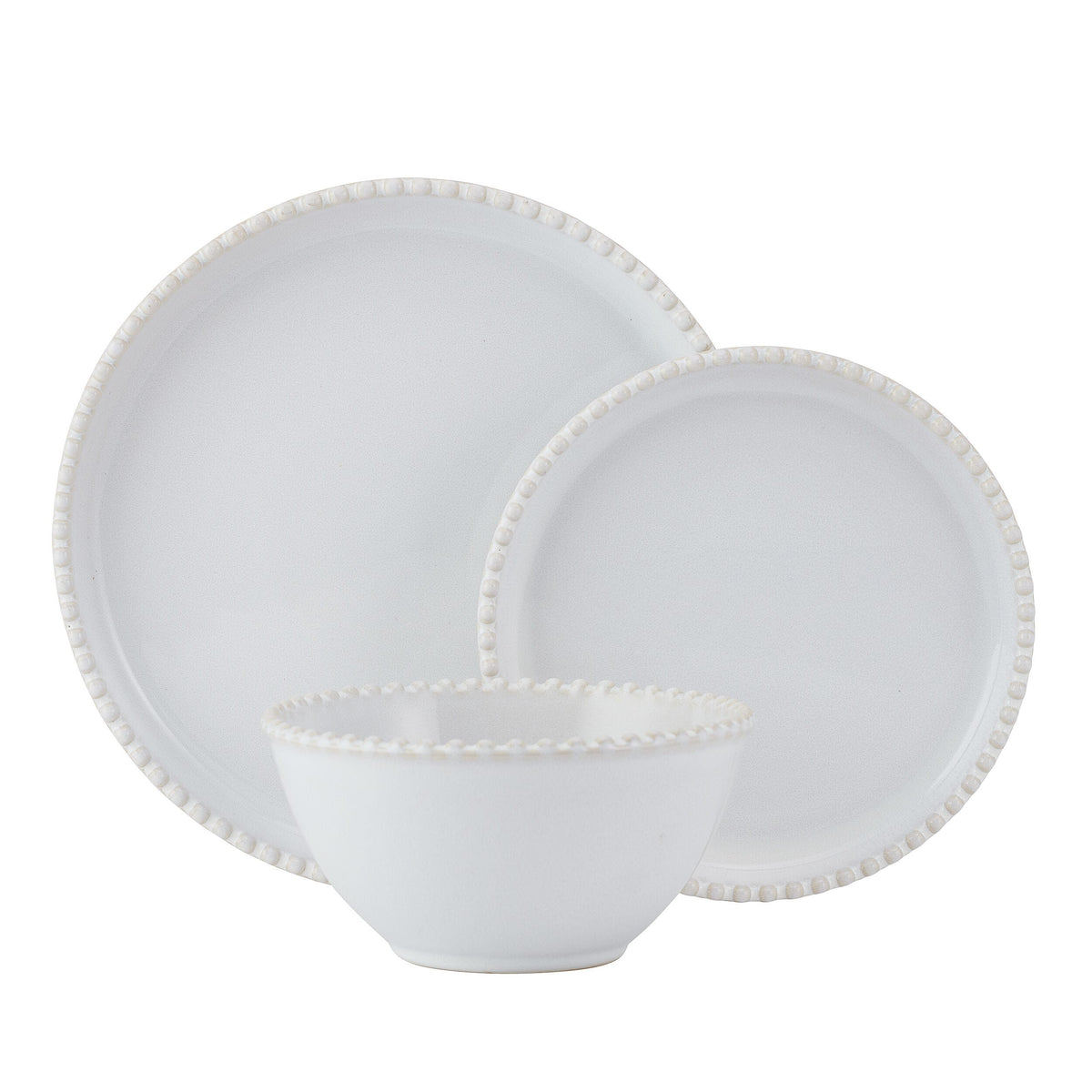 Lumira White 12 Piece Dinnerware Set, Service for 4