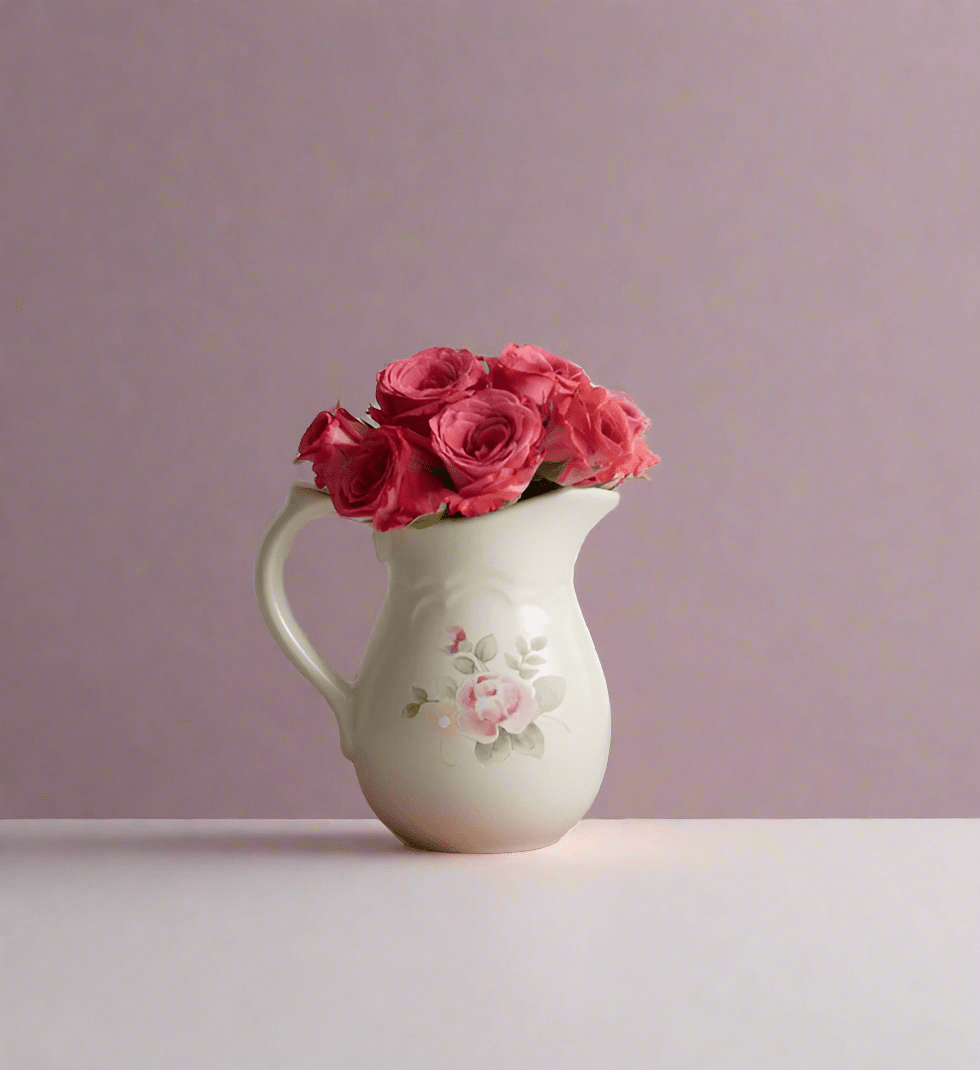 Tea Rose Sugar and Creamer Set