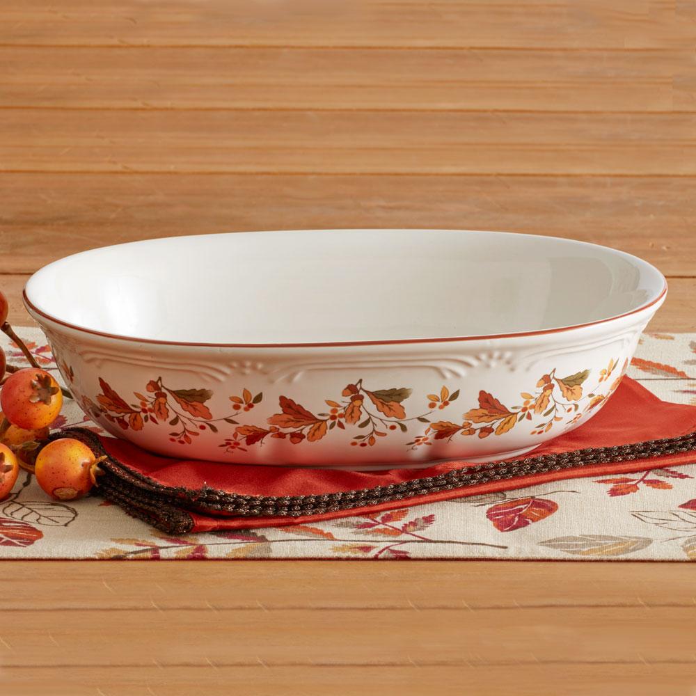 Autumn Berryâ„¢ Oval Vegetable Bowl