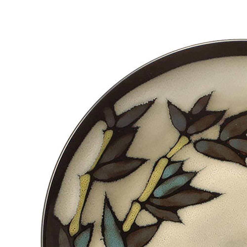 Gourmet Basics Belmont Round Blue Stalks Dinnerware Set