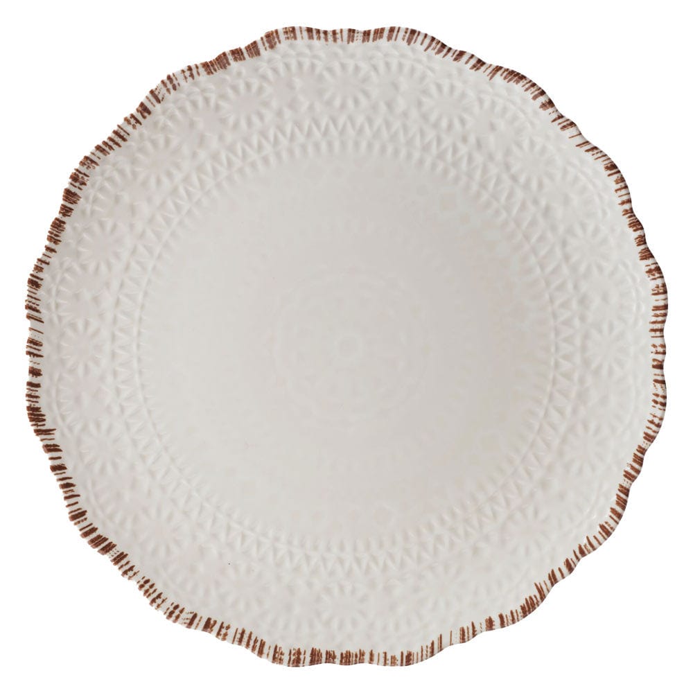 Chateau Cream 12 Piece Outdoor Melamine Dinnerware Set, Service for 4