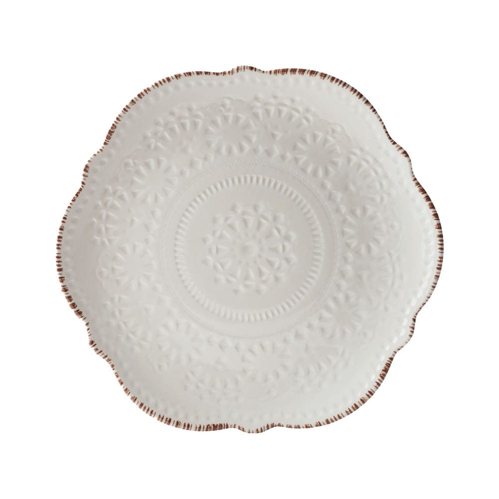 Chateau Cream 12 Piece Outdoor Melamine Dinnerware Set, Service for 4