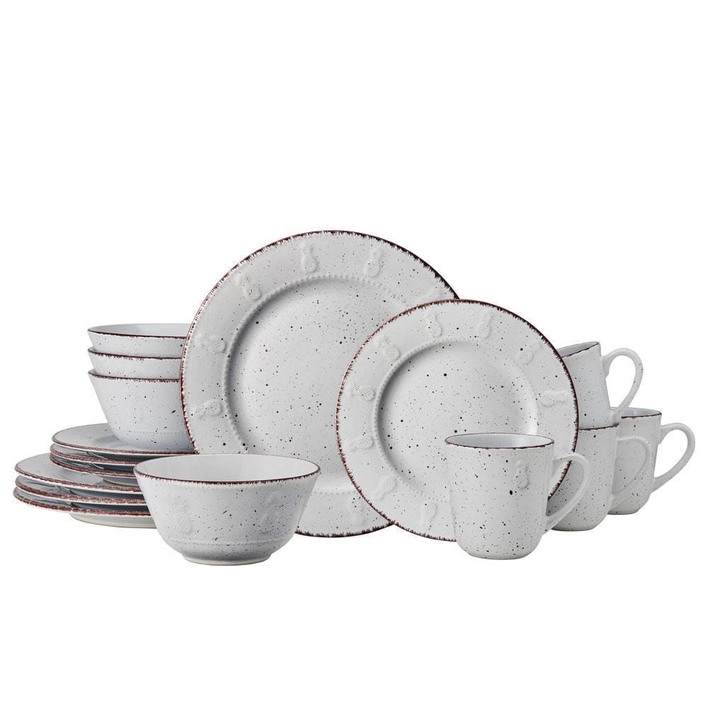 Pineapple 16 Piece Dinnerware Set, Service for 4