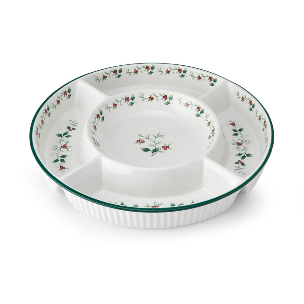 Winterberry® Chip and Dip 5 Section Platter