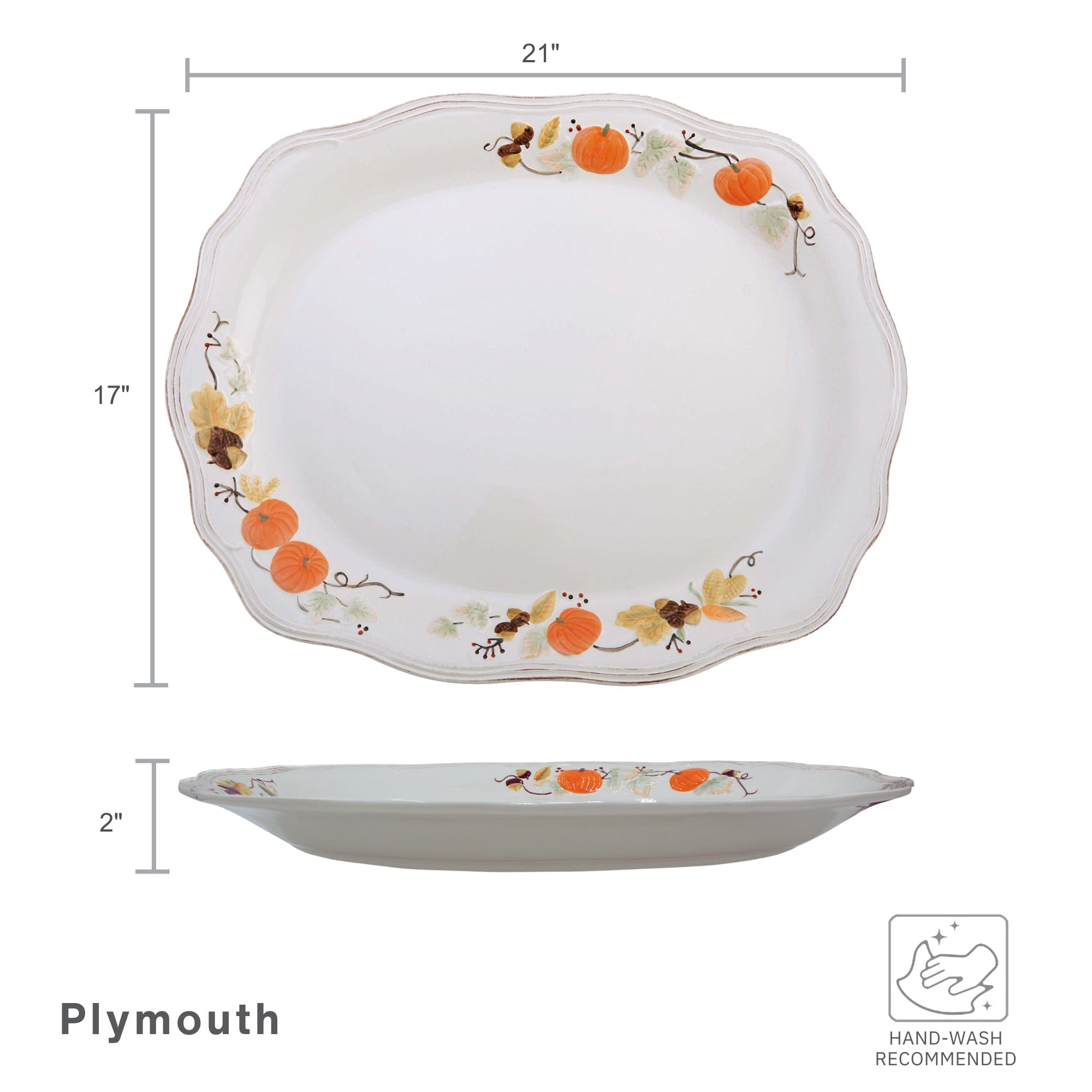 Plymouth Turkey Platter, 21"