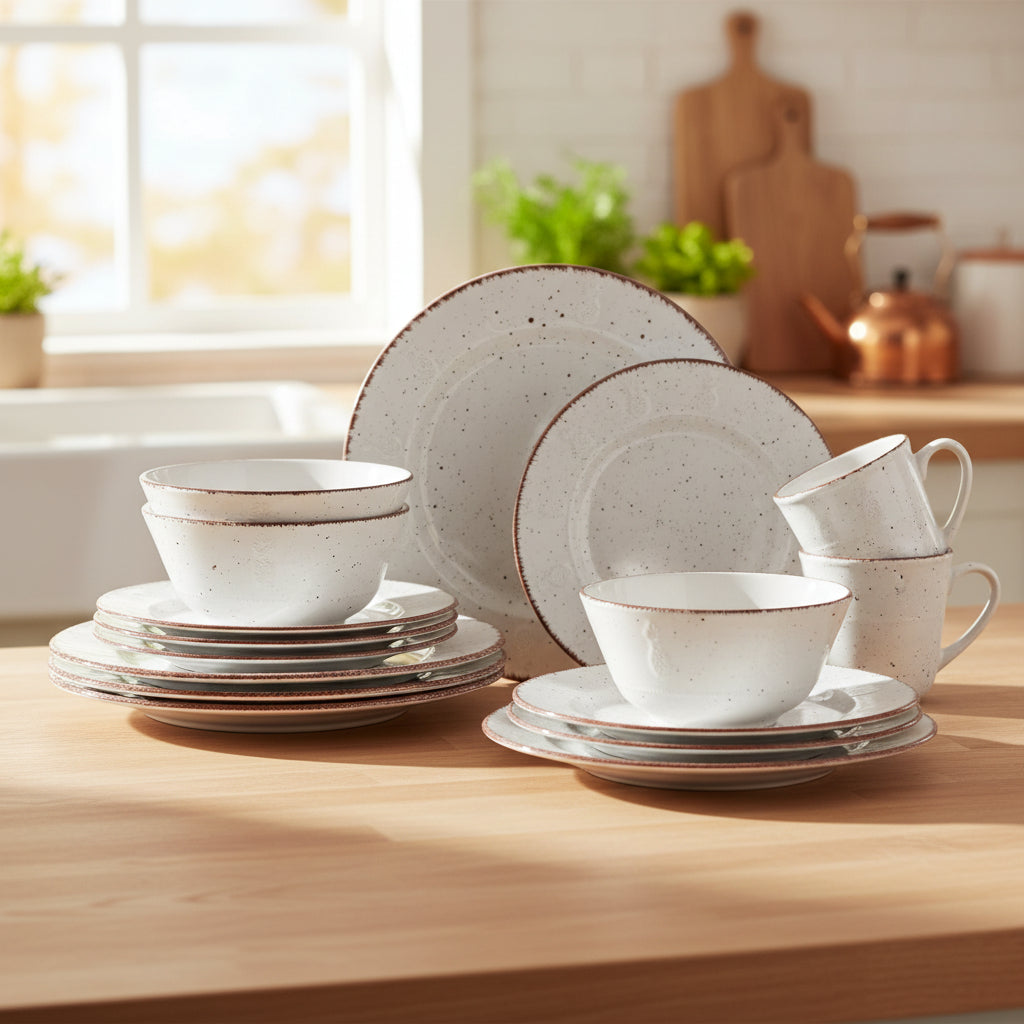 Pineapple 16 Piece Dinnerware Set, Service for 4