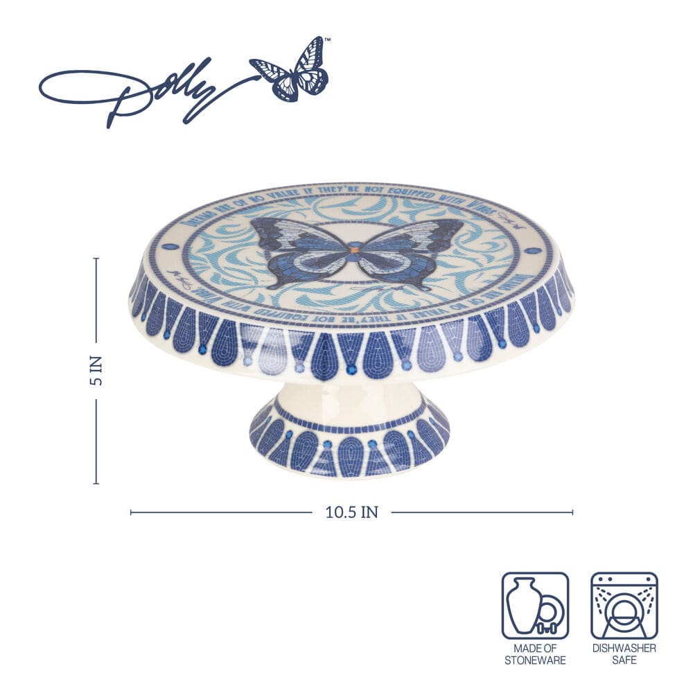 Dolly Parton Mosaic Butterfly Cake Stand