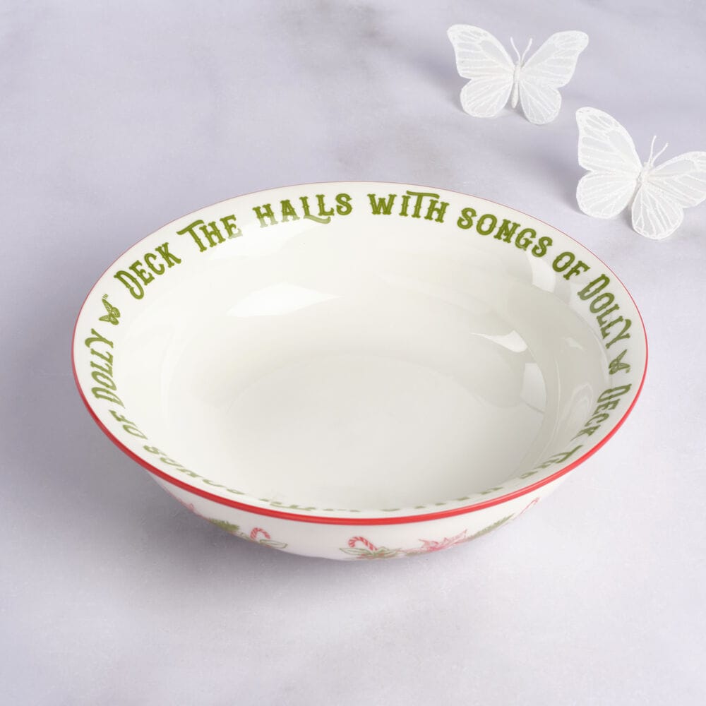 Dolly Parton Deck the Halls Serve Bowl