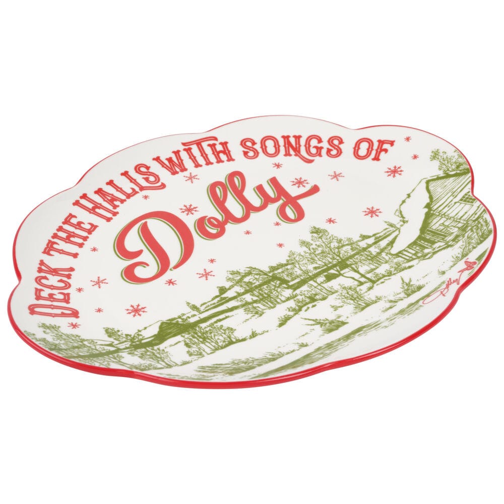Dolly Parton Deck the Halls Small Oval Platter