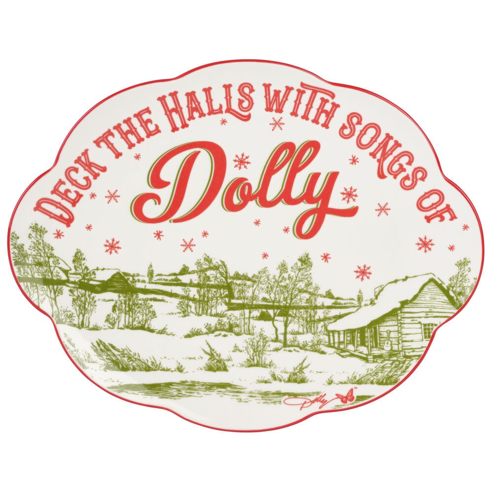 Dolly Parton Deck the Halls Small Oval Platter