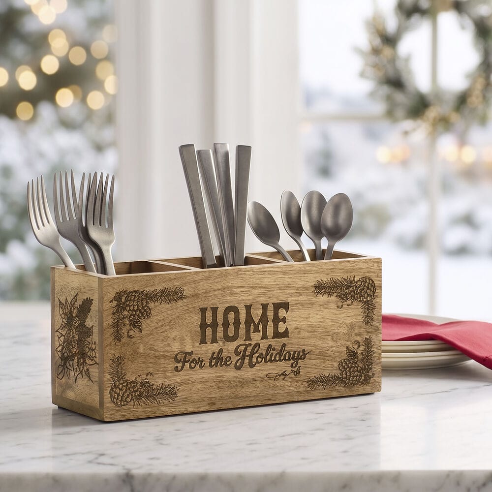 Dolly Parton Home for the Holiday Utensil Flatware Caddy