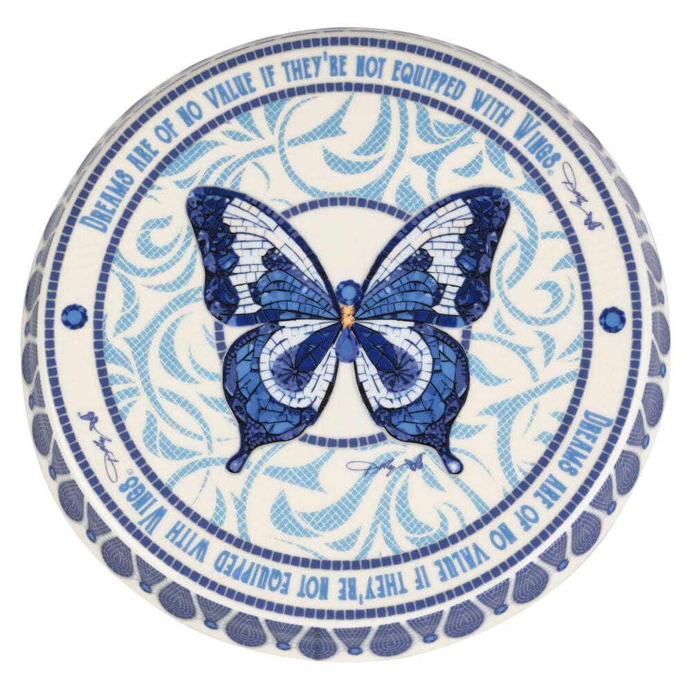 Dolly Parton Mosaic Butterfly Cake Stand