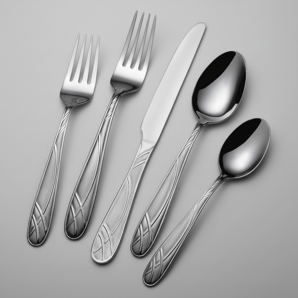 Hoopla Frost 20 Piece Flatware Set, Service for 4