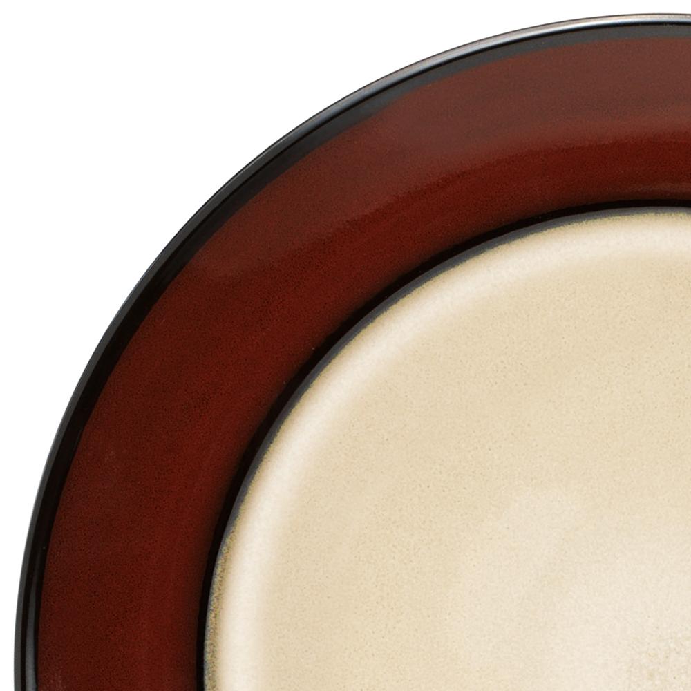 Gourmet Basics Belmont Set of 4 Red Round Dinner Plates